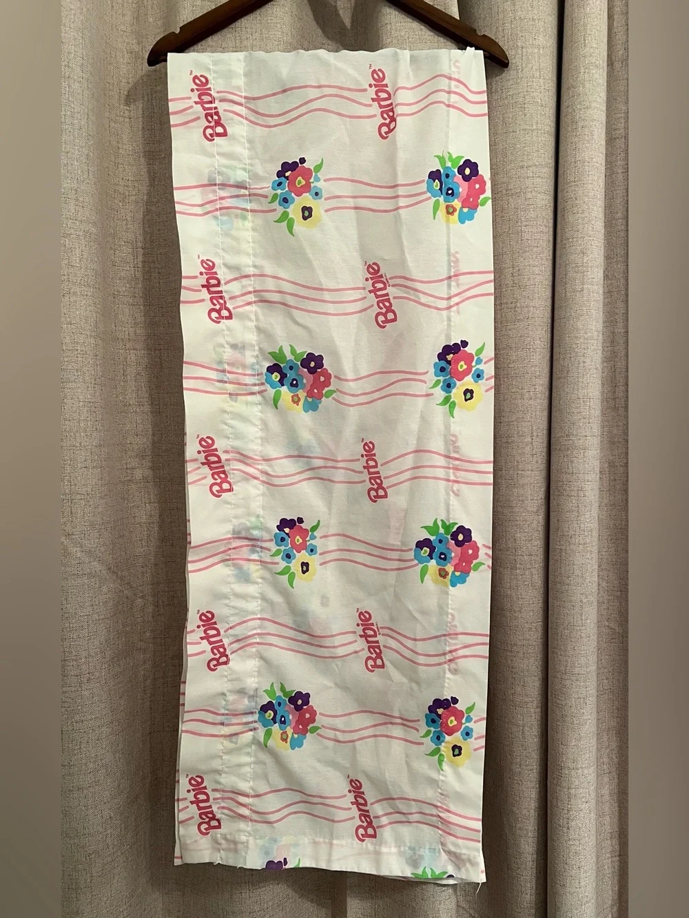 Vintage 1996 Barbie Curtain Valance